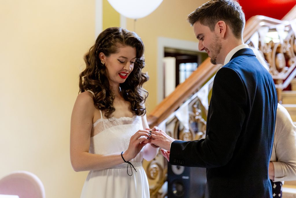 wedding ceremony at Leith Theatre